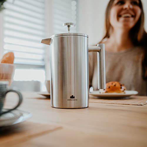 French Press aus Edelstahl von Groenenberg 0,6 Liter - Beste